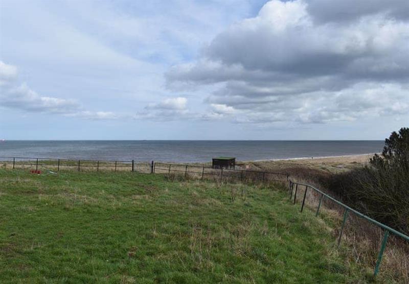 Sea views from Beach Hut at Sandy Park in Crimdon, County Durham
