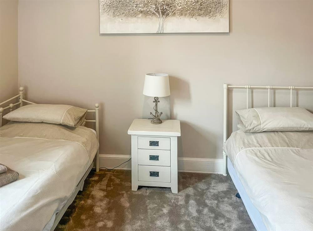 Twin bedroom at Sandy Retreat in Troon, Ayrshire