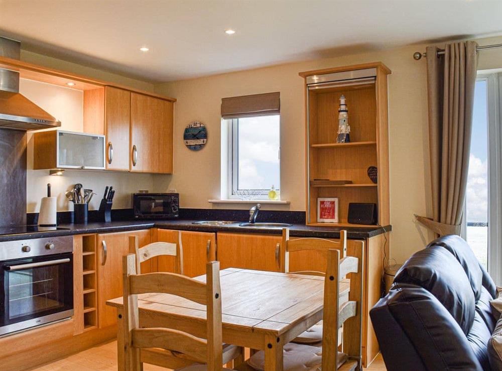 Open plan living space at Sandy Shores in Llanelli, Carmarthenshire, Dyfed