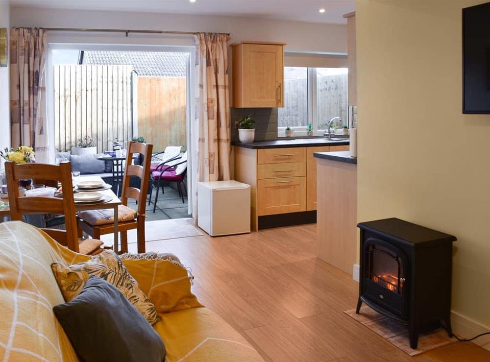 Open plan living space at Sandy Shores in Mundesley, Norfolk