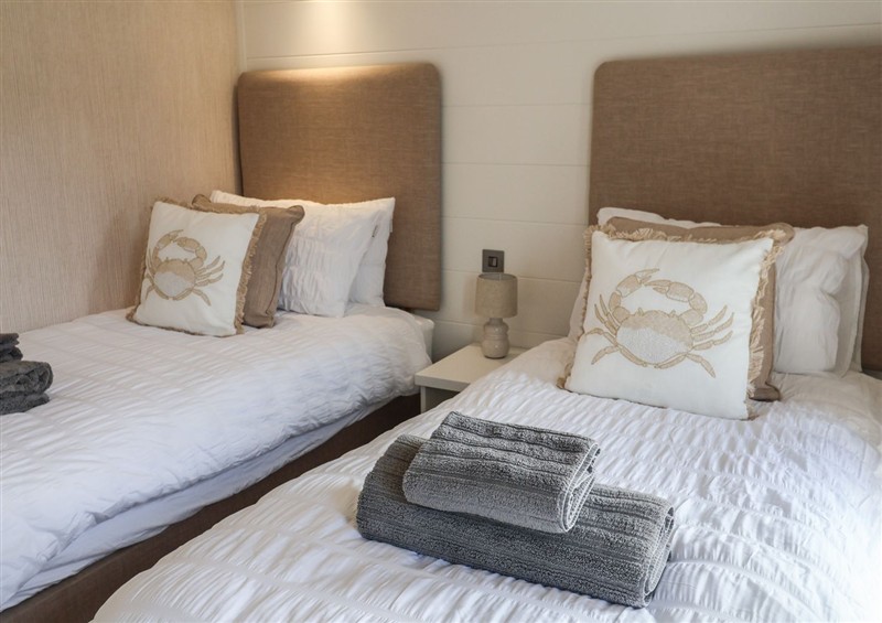 One of the bedrooms at Sandy Snug, Bacton