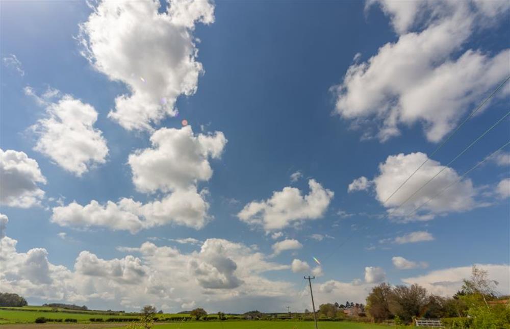Big blue sky! at Sandy Toes, Burnham Market near Kings Lynn