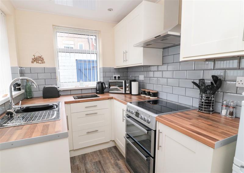 Kitchen at Sandy Toes Cottage, Newbiggin-By-The-Sea