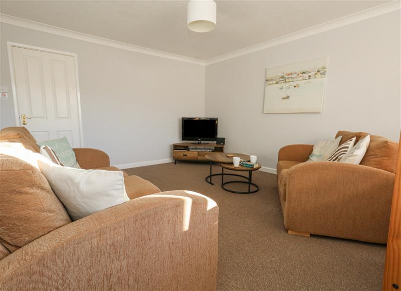 The living area at Sandy Toes, Swanage
