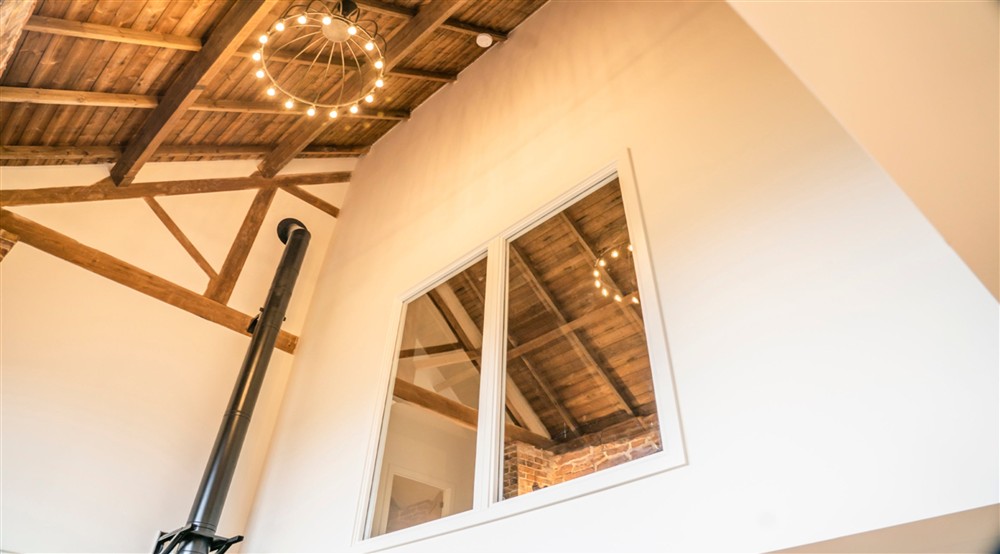 Looking up at Sandybury Barn in Bridgnorth, Shropshire