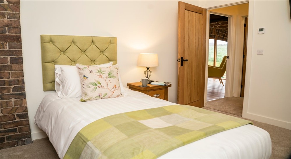 The single bedroom at Sandybury Barn in Bridgnorth, Shropshire