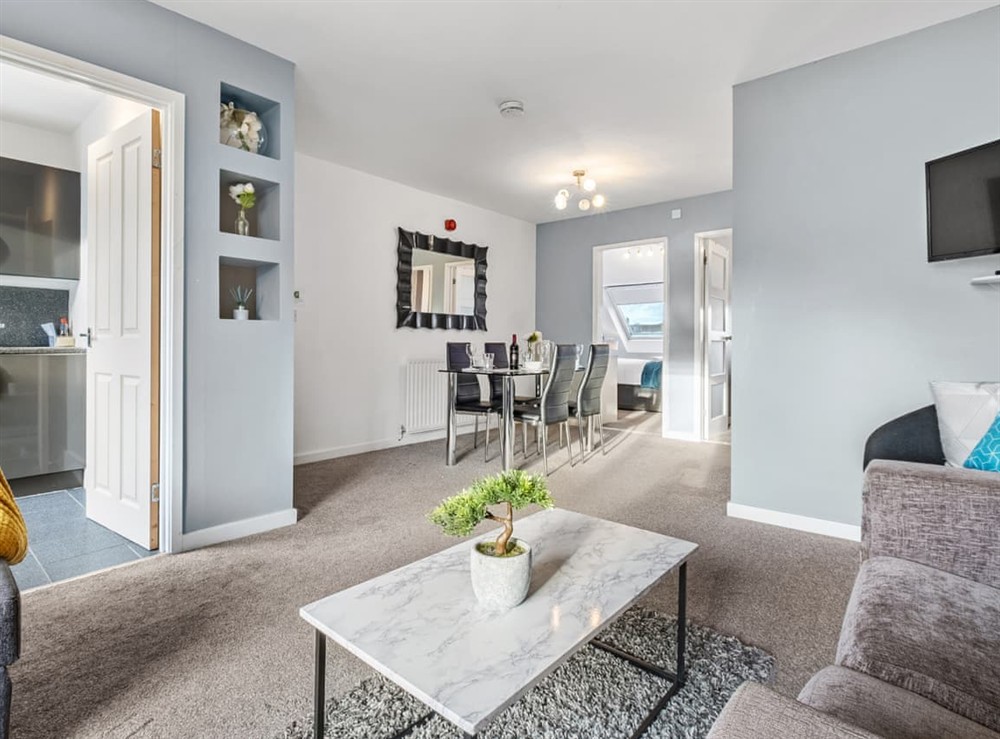 Living room/dining room at Sandyford Apartment in Jesmond, Tyne and Wear
