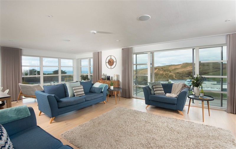 Relax in the living area at Sandyford, Cornwall