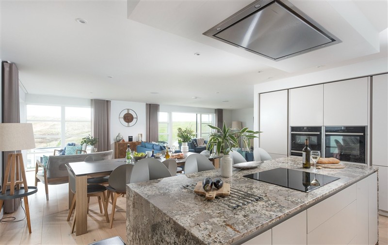 The kitchen at Sandyford, Cornwall