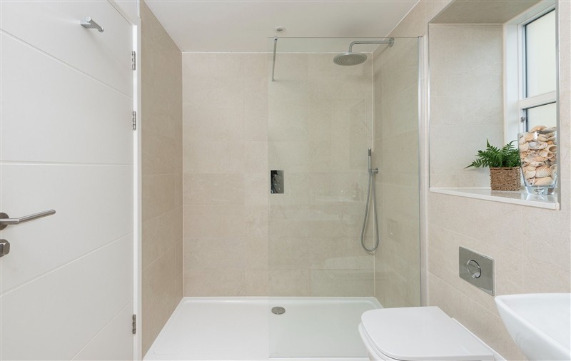 This is the bathroom at Sandyford, Cornwall