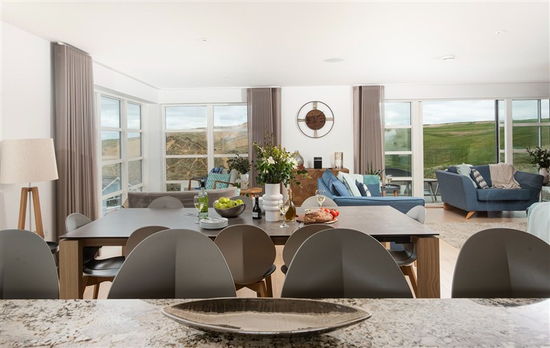 This is the dining room at Sandyford, Cornwall