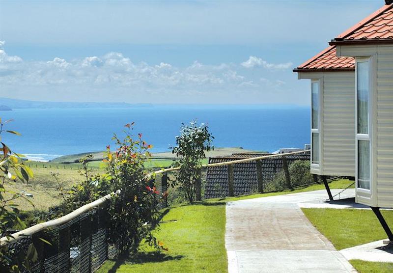 Views from Coombe Valley Lodge at Sandymouth Holiday Park
