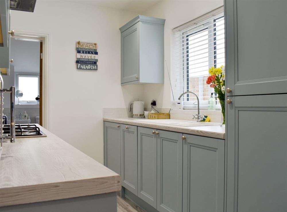 Stylish well equipped kitchen at Sapphire Cottage in Lowestoft, Suffolk