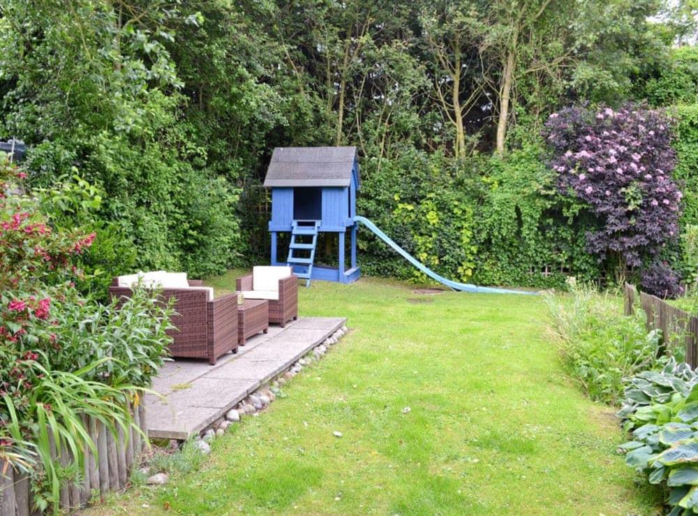 Garden at Saracens Retreat in Wickmere, near Sheringham, Norfolk