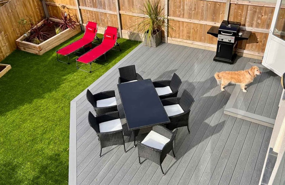 Decking at Sarum in Boscastle, Cornwall