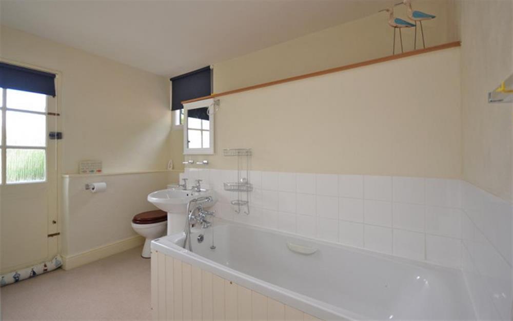 The en suite bathroom accessed via the twin bedroom. at Sashes in Minehead