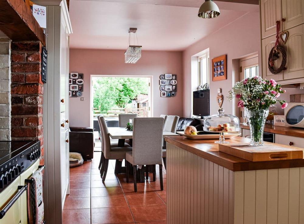 Kitchen/diner at Saswick Cottage in Roseacre, near Blackpool, Lancashire