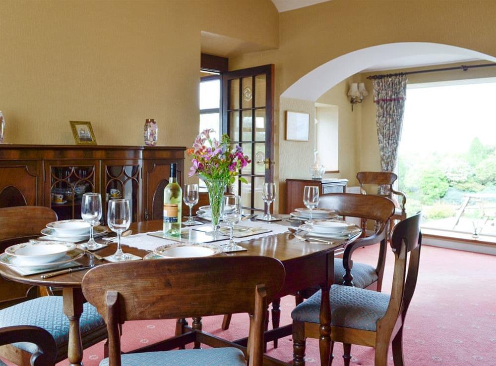 Dining room at Sauchenshaw Cottage in Stonehaven, Aberdeenshire