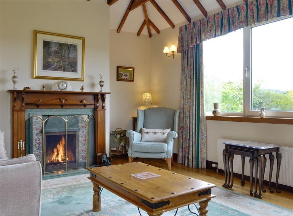 Living room at Sauchenshaw Cottage in Stonehaven, Aberdeenshire