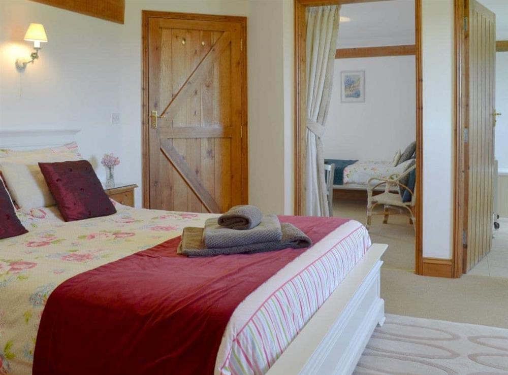 Comfy double bedroom at Saunders Oast Barn in Guestling, Nr Hastings, East Sussex., Great Britain