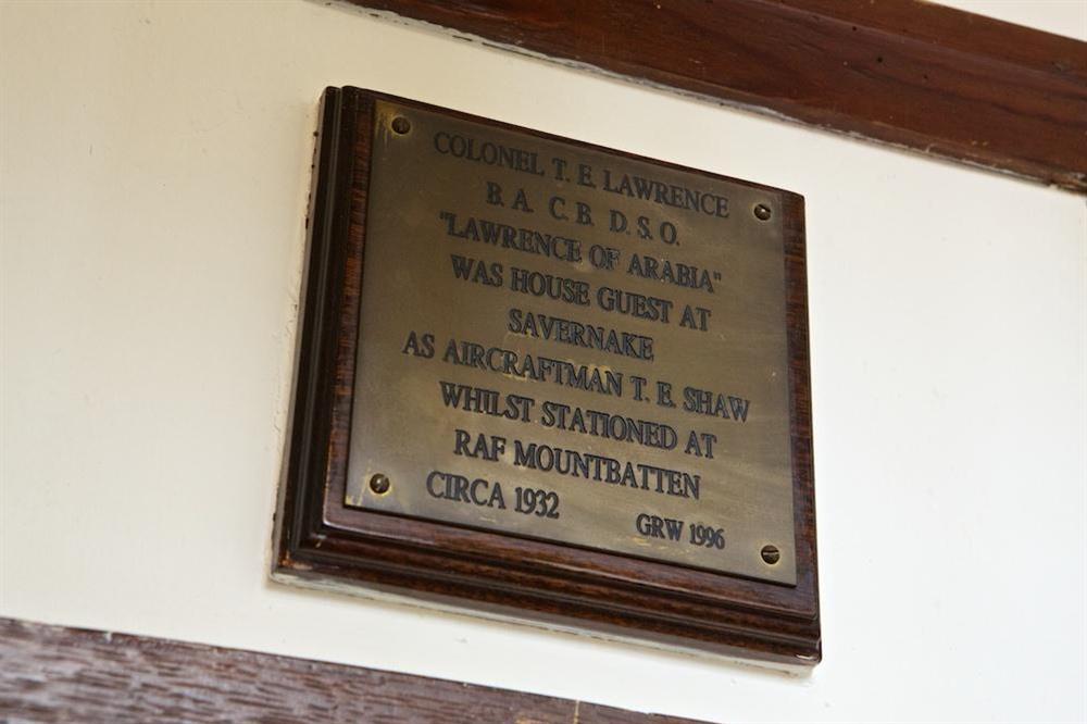 Lawrence of Arabia once stayed in the property at Savernake in , Thurlestone