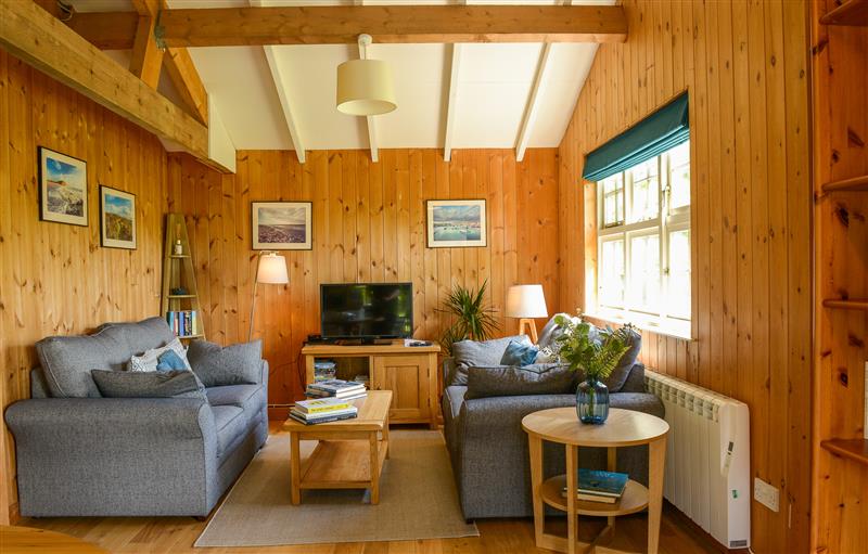The living area at Sawmill Cottage, Beaminster