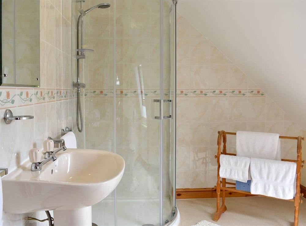 En-suite shower room at Sawmill Cottage in Puncknowle, Dorchester., Dorset