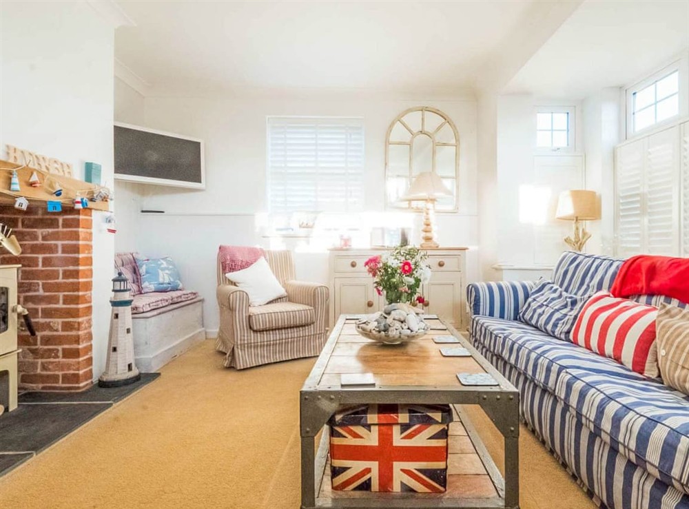 Living room at Saxmundham House in Aldeburgh, Suffolk