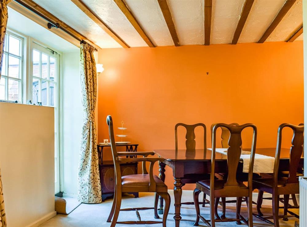 Dining room at Saxon Barn in Bidford-on-Avon, Warwickshire