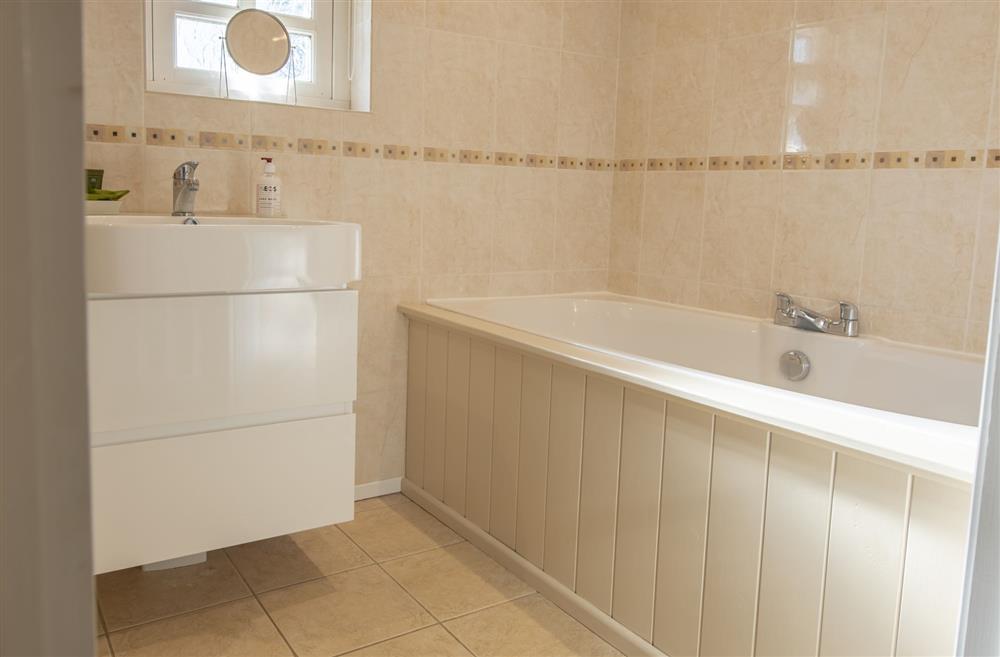 Family bathroom with bath and separate walk-in shower at Saxon House, Harome, Nr Helmsley