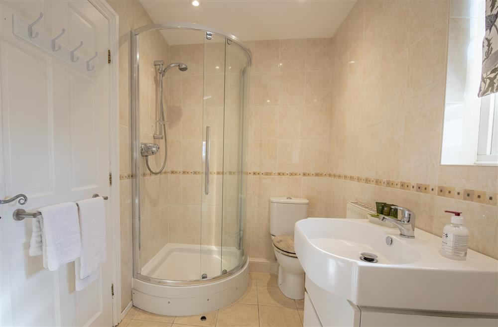 Family bathroom with walk-in shower at Saxon House, Harome, Nr Helmsley