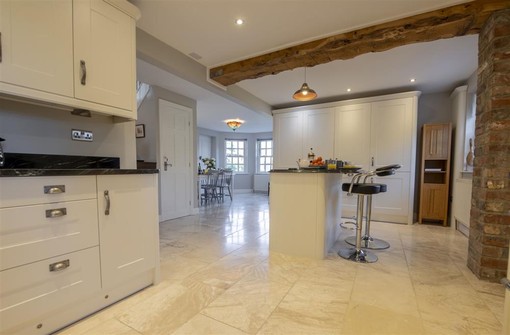 The open-plan kitchen area at Saxon House, Harome, Nr Helmsley