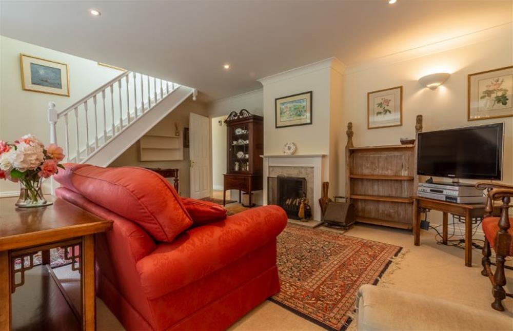 Ground floor: The elegant sitting room at Saxon Shore Cottage, Burnham Deepdale near Kings Lynn