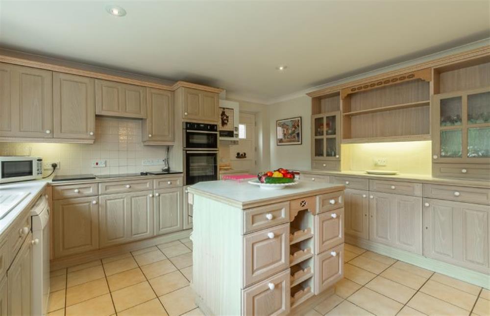 Ground floor: The kitchen is well equipped at Saxon Shore Cottage, Burnham Deepdale near Kings Lynn