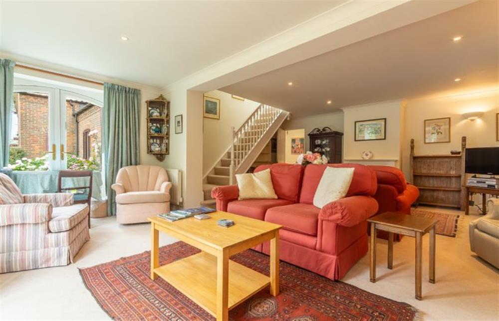 Ground floor: The sitting room has lots of flexible space at Saxon Shore Cottage, Burnham Deepdale near Kings Lynn