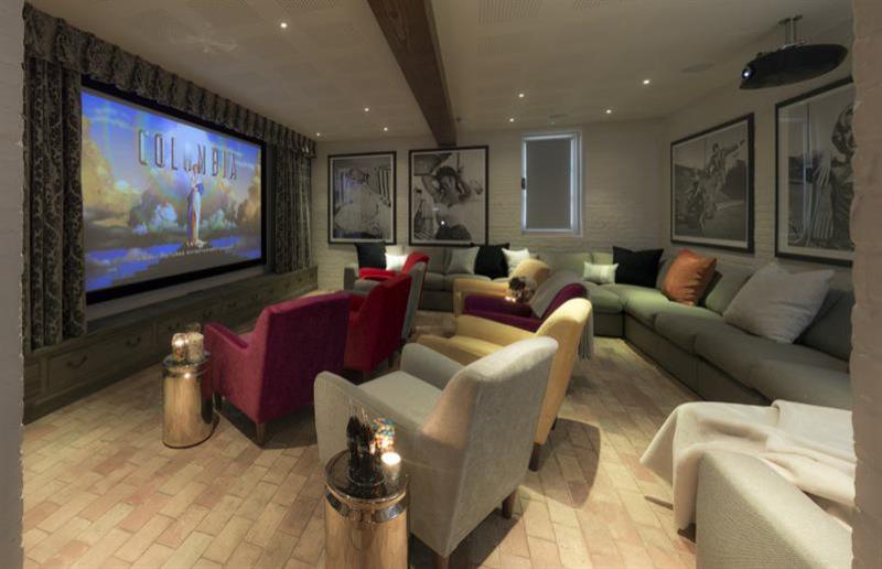 Cinema room at Sayers Mansion, Saxmundham, Suffolk