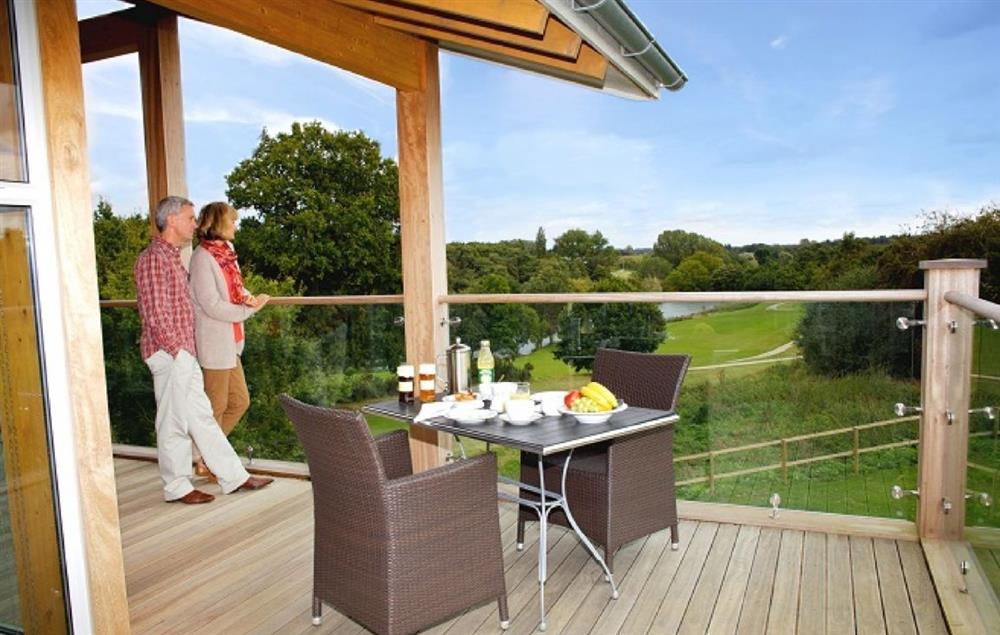Stunning views from the lodges at Scarlet Pimpernel, Stoke by Nayland