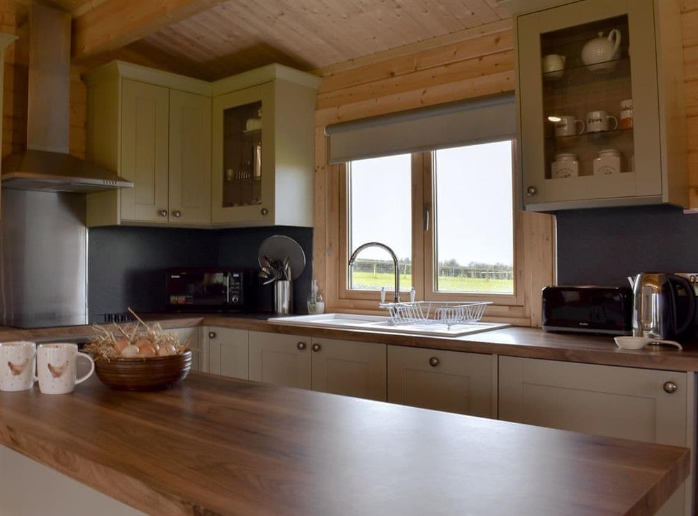 Kitchen at Scarlett Lodge in Dolwen, near Abergele, Clwyd