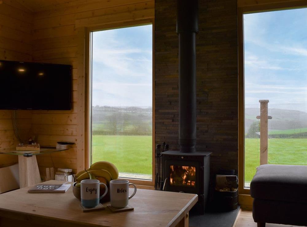 Living area at Scarlett Lodge in Dolwen, near Abergele, Clwyd