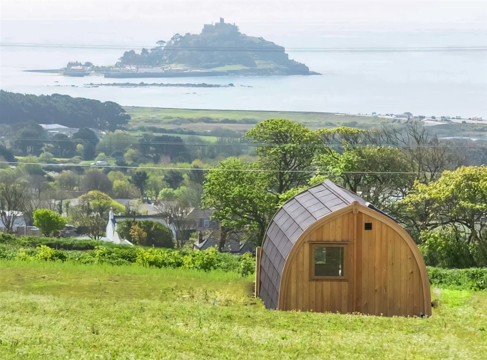 Open plan living space at Scenic Bay in Penzance, Cornwall