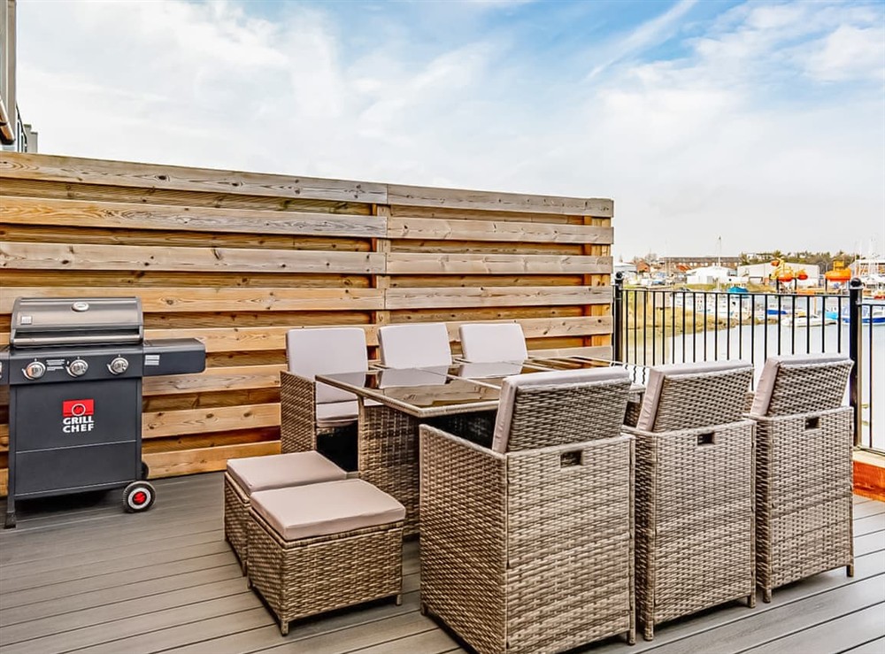 Balcony at Scenic Townhouse in Lowestoft, Suffolk