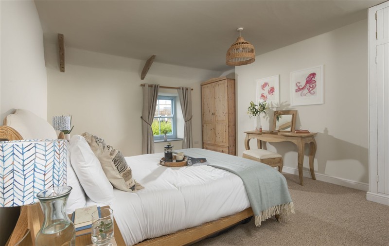 Bedroom at School Cottage, Cornwall