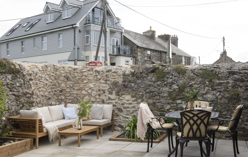 Outside at School Cottage, Cornwall