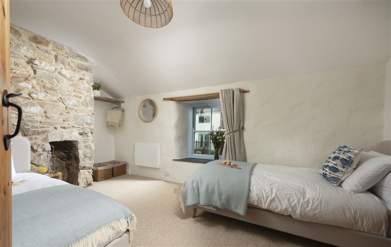 This is a bedroom at School Cottage, Cornwall