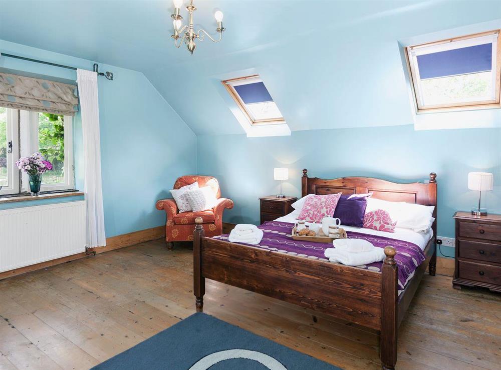 Comfortable double bedroom at School House in Bradnop, near Leek, Staffordshire