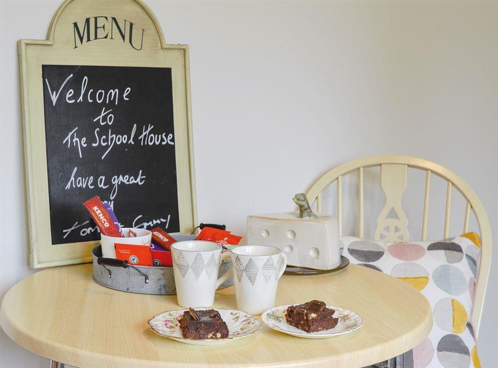 Charming dining area at School House Cottage in Coxwold, near Thirsk, North Yorkshire