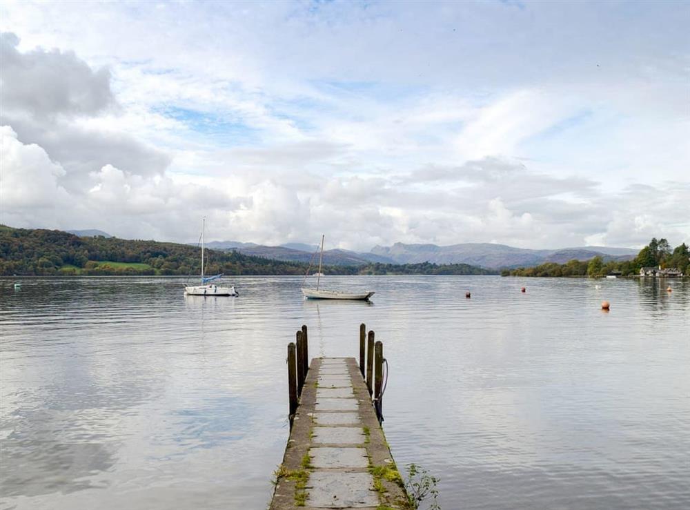Lake Windermere during autumn at School Knott Cottage in Windermere, Cumbria