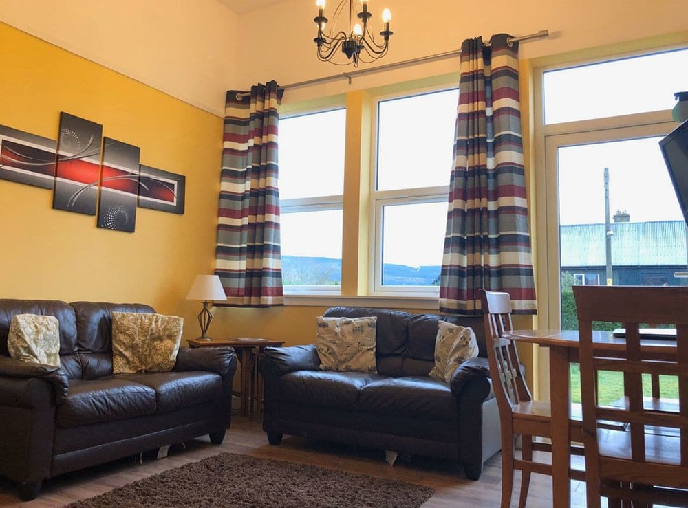 Open plan living space at Science in Dalavich, Argyll