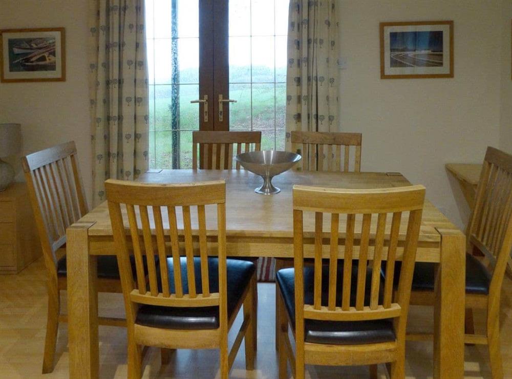 Dining Area at Scobach Lodge in Turriff, Aberdeenshire