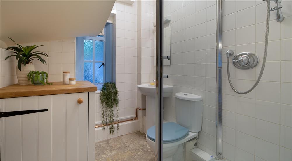 The shower room at Scotney West Lodge in Tunbridge Wells, Kent
